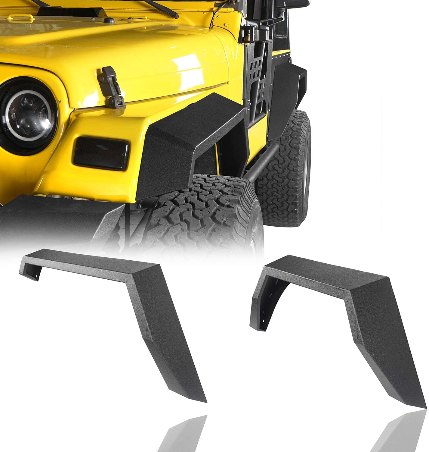 Steel Fender Flares Front & Rear for 1997-2006 Jeep TJ – OffGrid Store