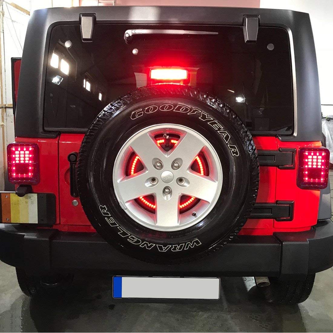 Spare Tire Brake Light Wheel Light 3rd Third Brake Light for Jeep Wran –  OffGrid Store