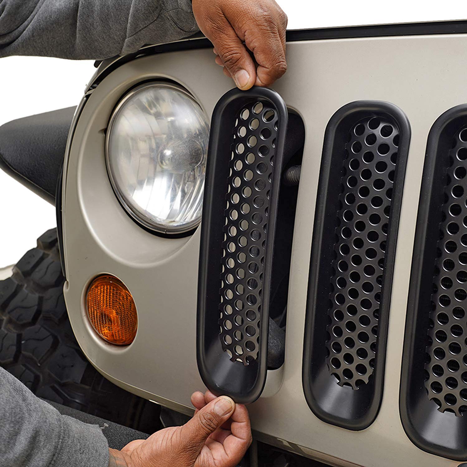 The Best Front Grille Inserts Jeep Wrangler JK – OffGrid Store