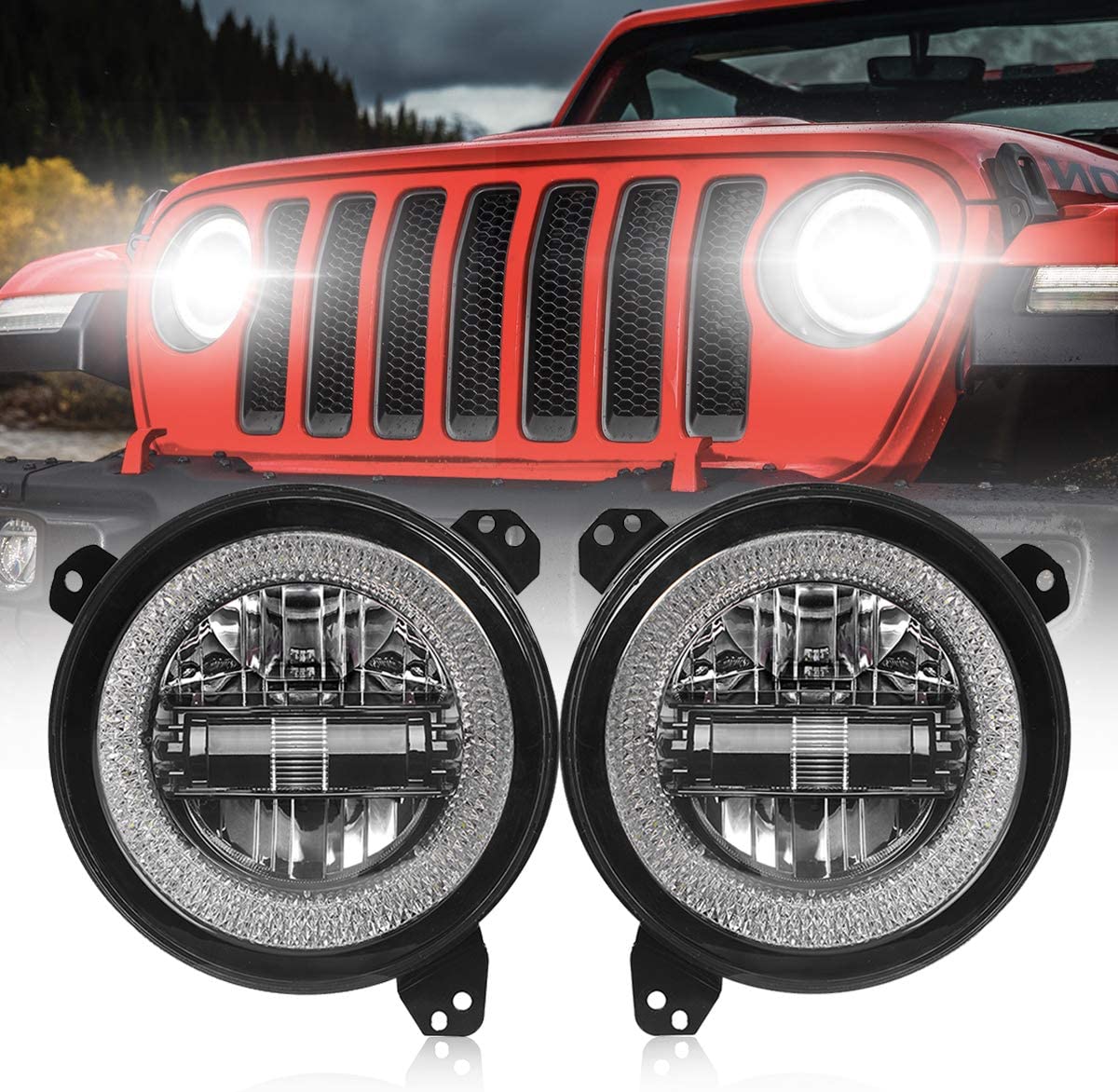 9 Inch RGB Led Headlights for Jeep JL & JT – OffGrid Store