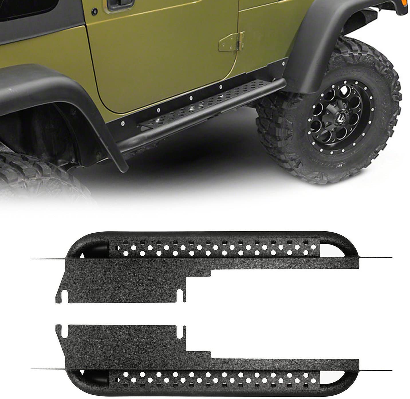 Running Boards Side Steps for Jeep Wrangler TJ 1997-2006 – OffGrid Store