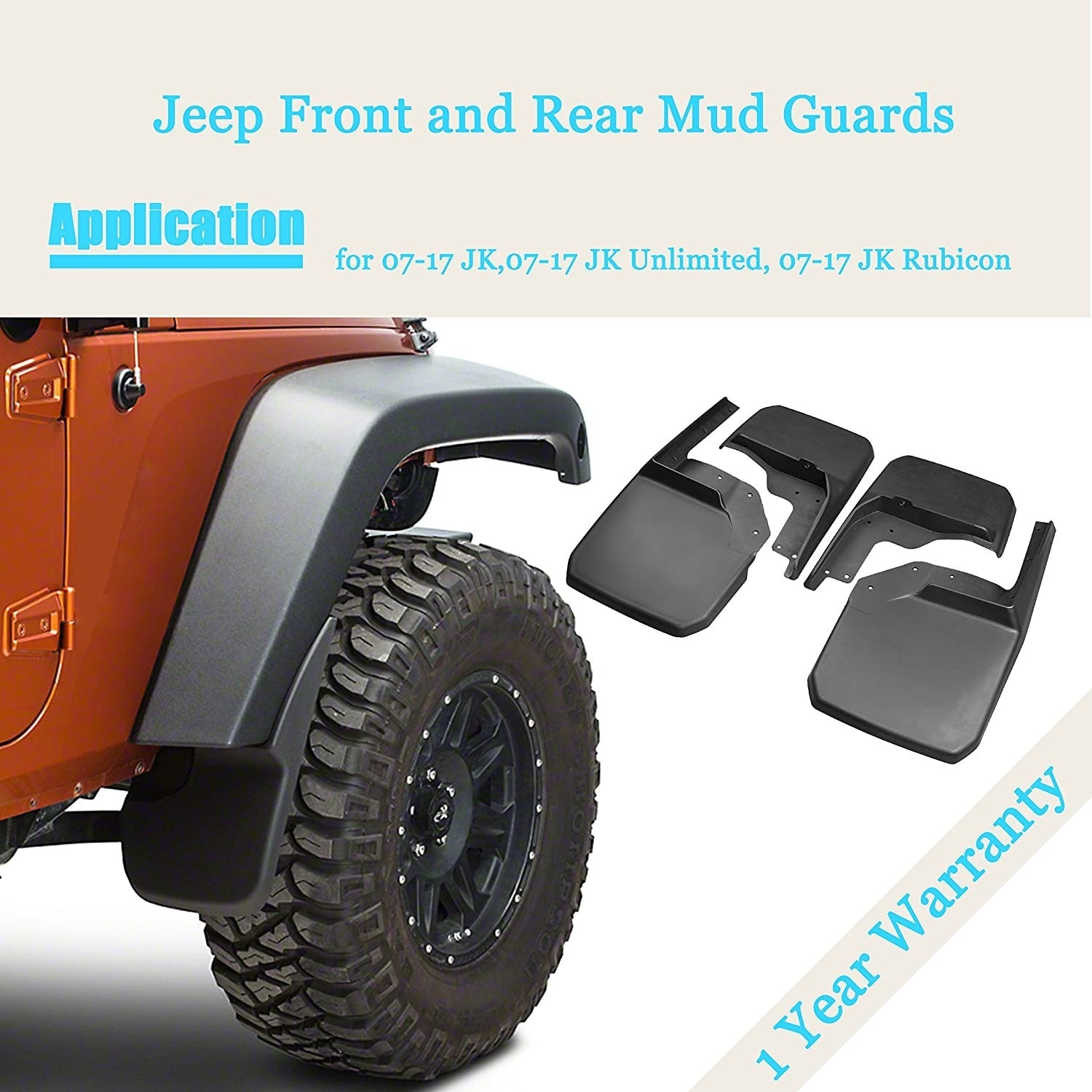 Mud Flap/Splash Guard for Jeep Wrangler JK – OffGrid Store