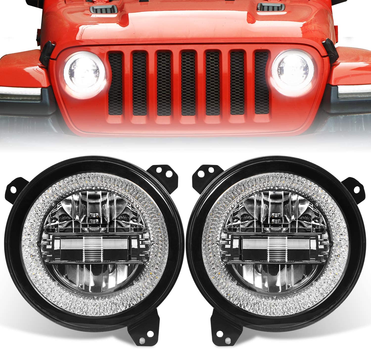 9 Inch RGB Led Headlights for Jeep JL & JT – OffGrid Store