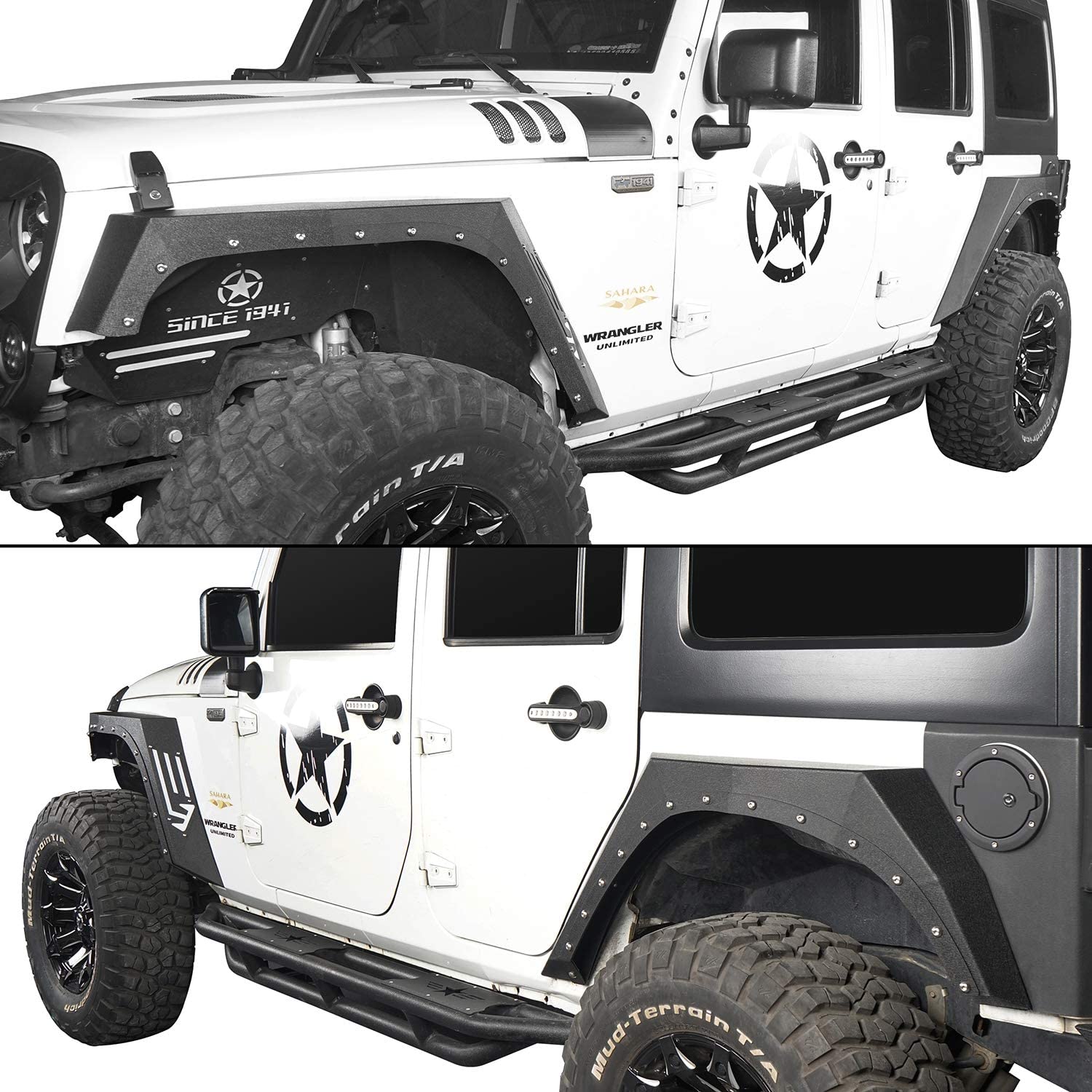 Armor Style Fender Flares Guards for 2007-2018 Jeep Wrangler JK – OffGrid  Store