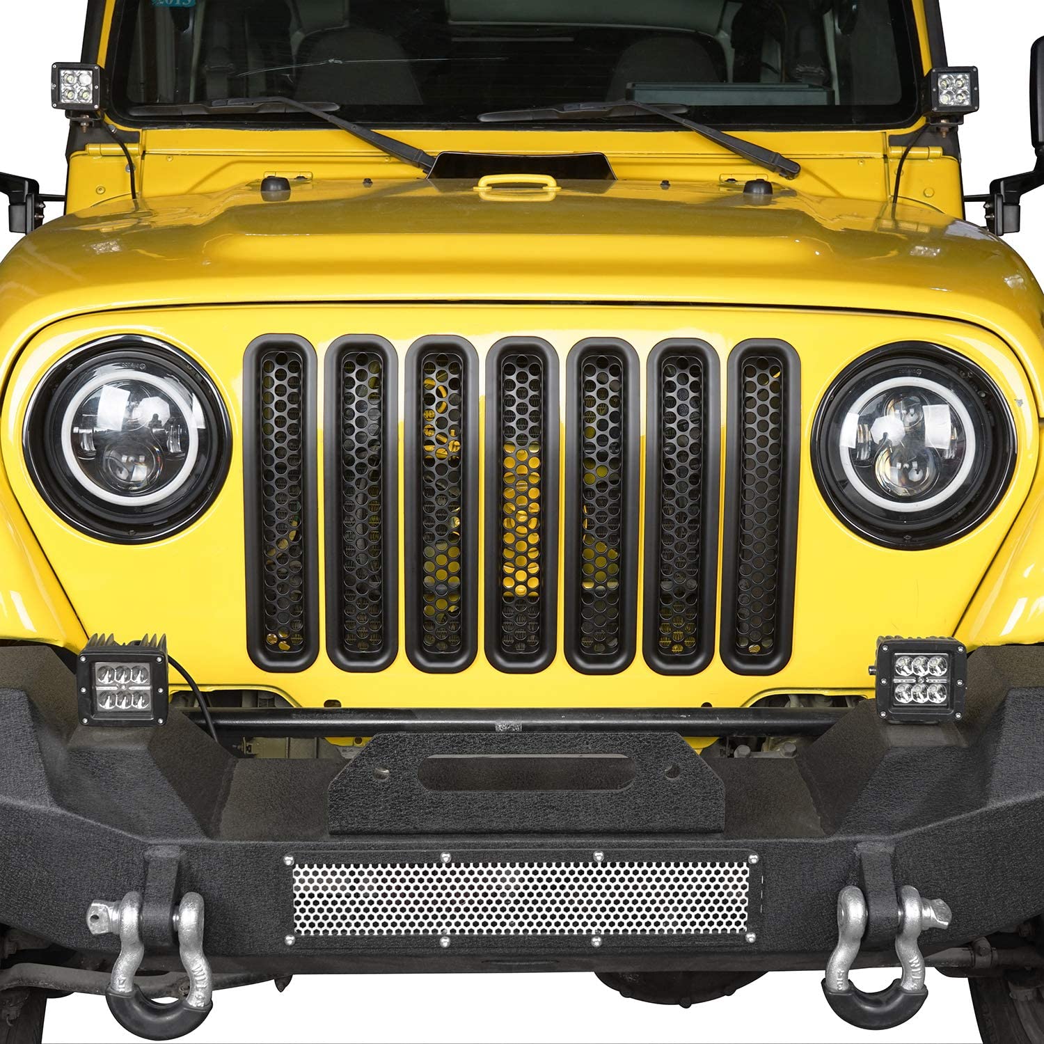 Front Grill Inserts for 1997-2006 Jeep Wrangler TJ – OffGrid Store