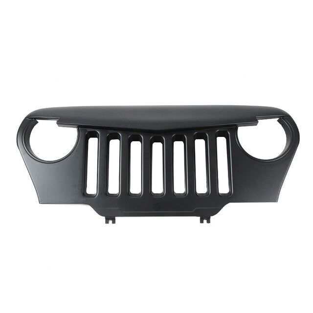 Angry Bird Grille Front Overlay Matte Black For Jeep Wrangler TJ 1997- –  OffGrid Store