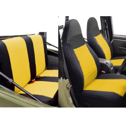 Yellow Neoprene Custom Seat Covers Full Set for Jeep TJ 1997-02 – OffGrid  Store