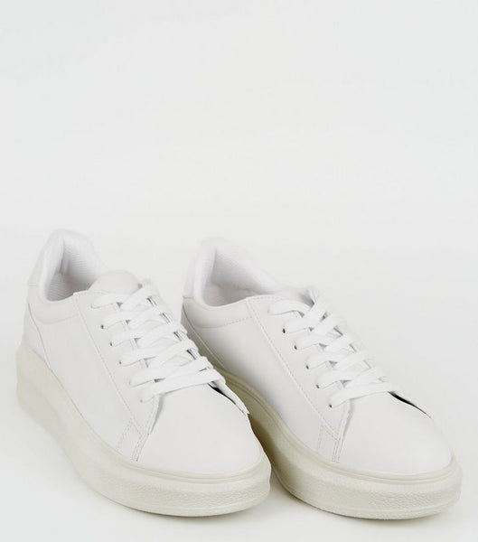 white sneakers new look