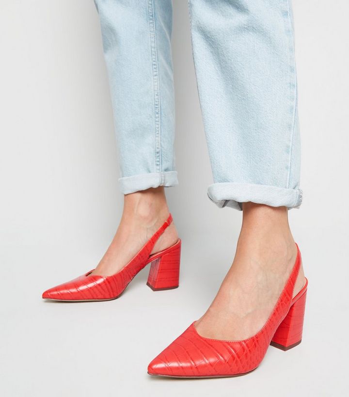 new look slingback heels