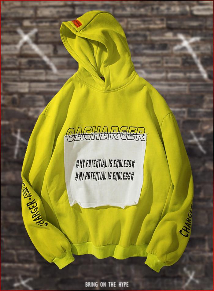 yellow hype hoodie