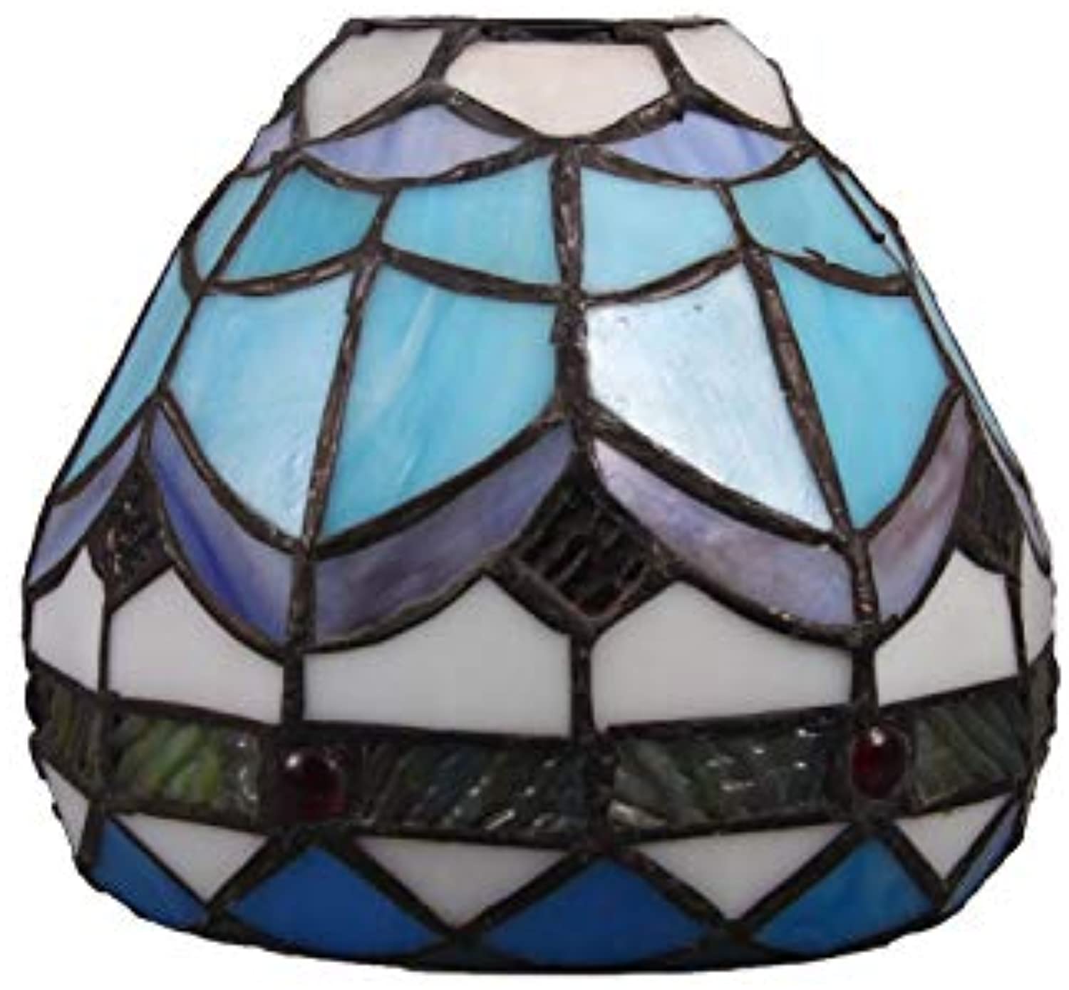 Tiffany Style Flower Stained Glass Replacement Table Lamp Shades (Only