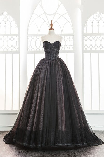 Ball Gown Sweetheart Black Wedding Dress – daisystyledress