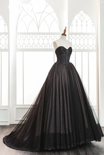 Ball Gown Sweetheart Black Wedding Dress – daisystyledress
