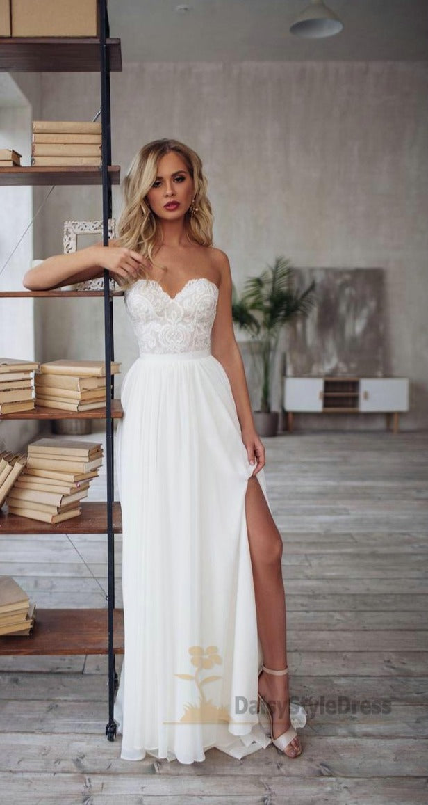 simple sweetheart wedding dress