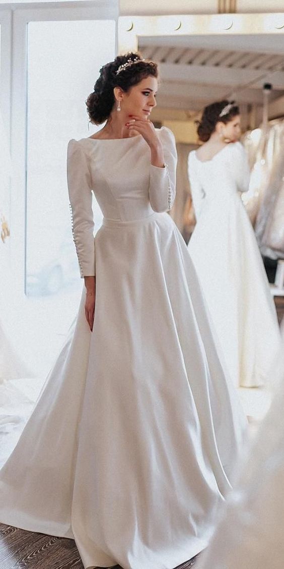 modest vintage wedding dresses