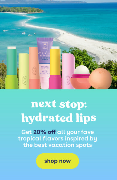 next stop: hydrated lips. get 20% off our FlavorLab paradise collection