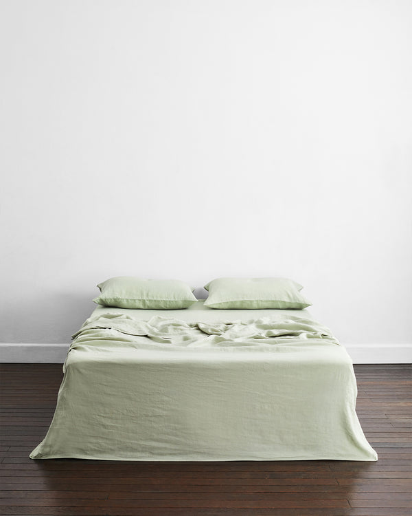 Washed Linen Flat Sheet [MUSBLINEN20_FLA] - Pillow Talk