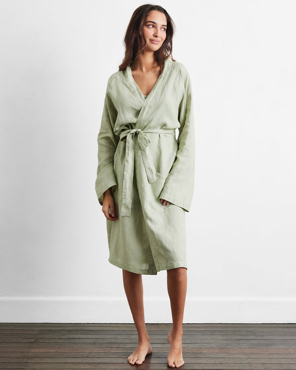 TOWAVASE linen quilt robe www.thrifco.com