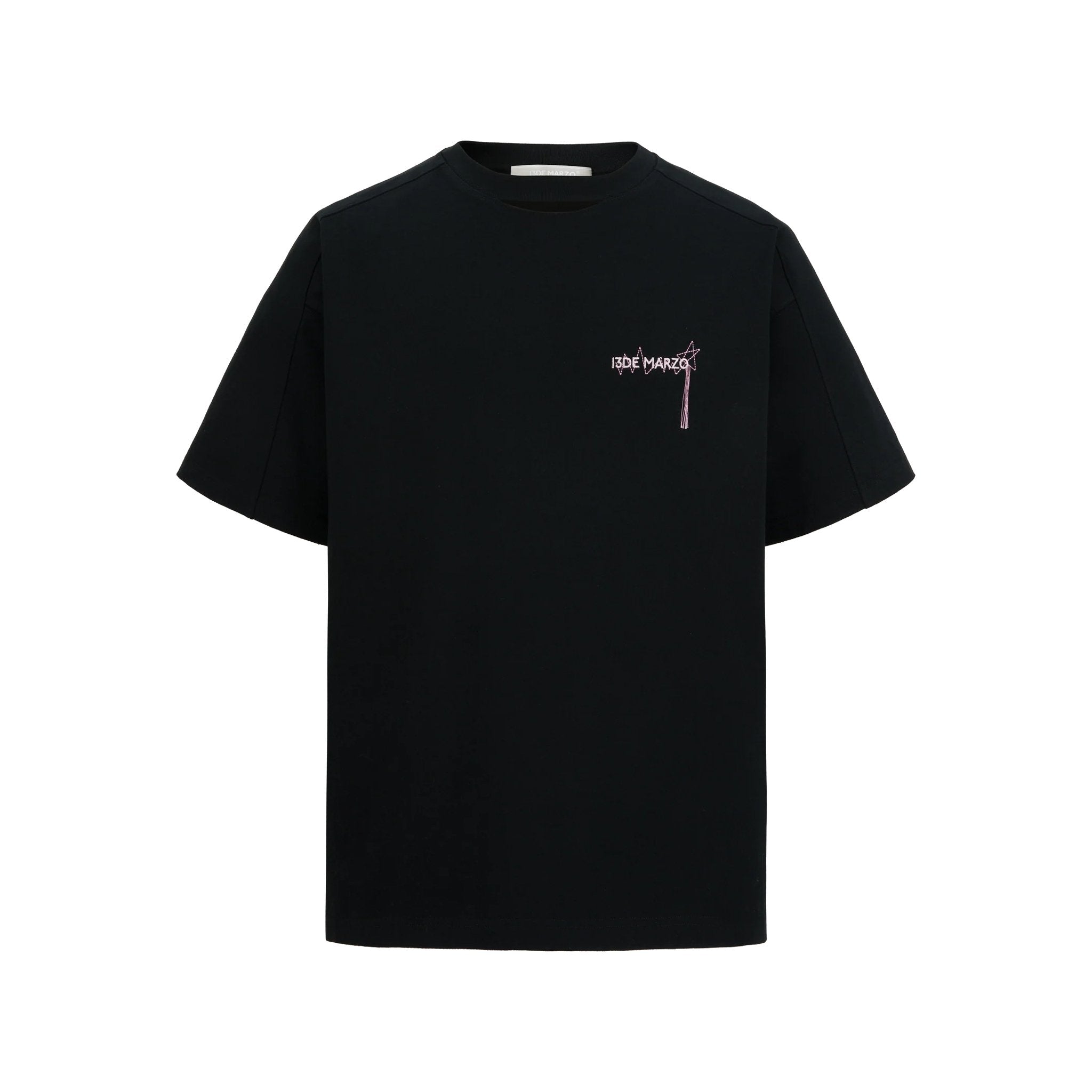 Doozoo Logo Colored Line T-shirt Black