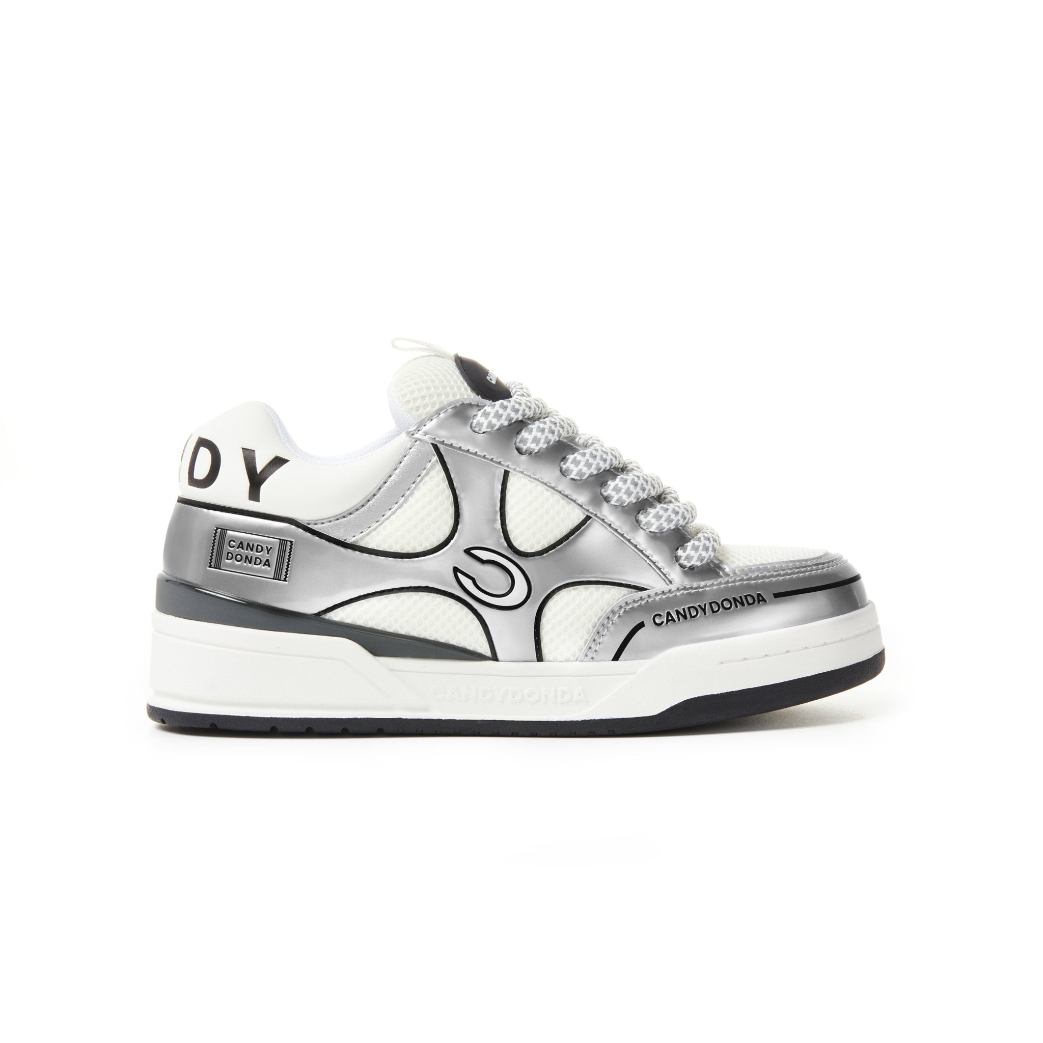 Grey Liquid Silver Sneaker