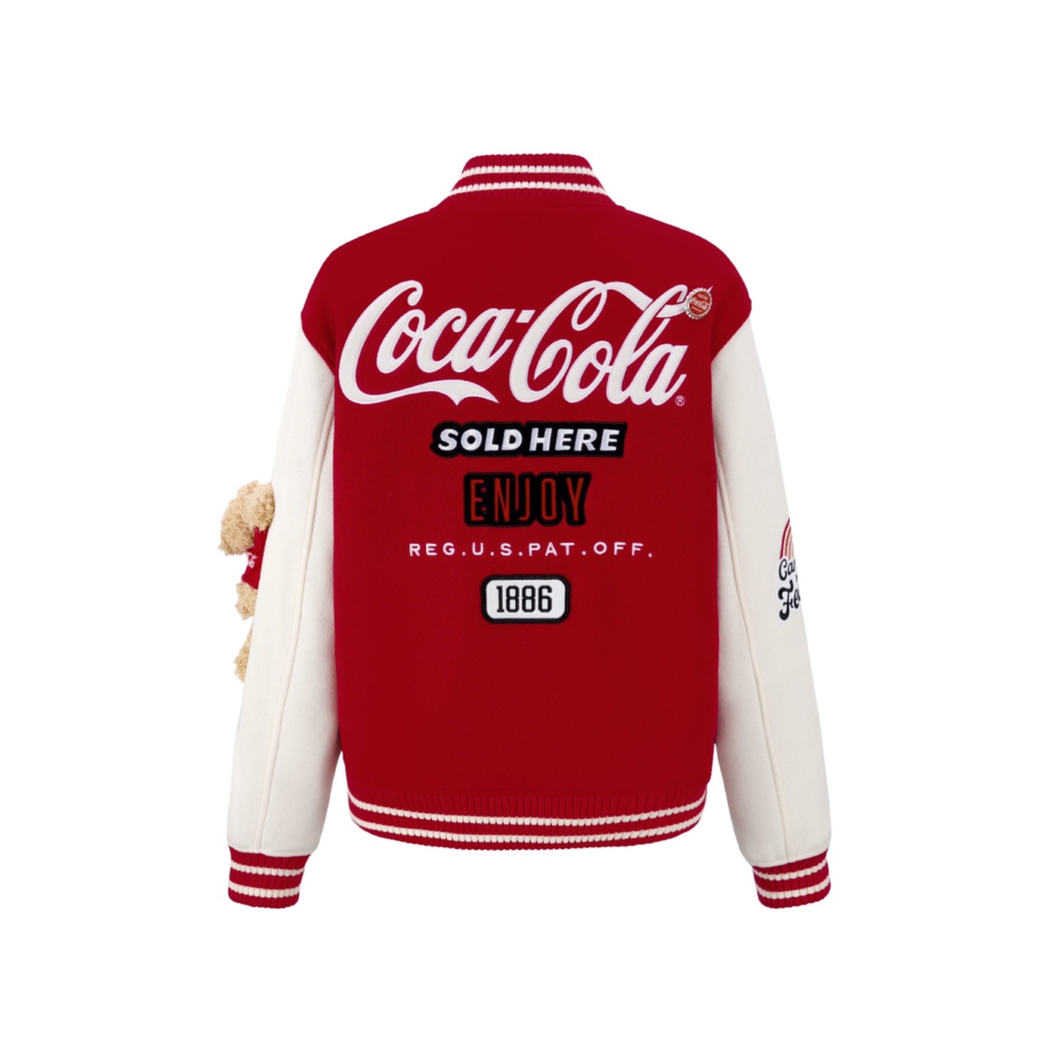 13 De Marzo Coca Cola Bear Baseball Jacket