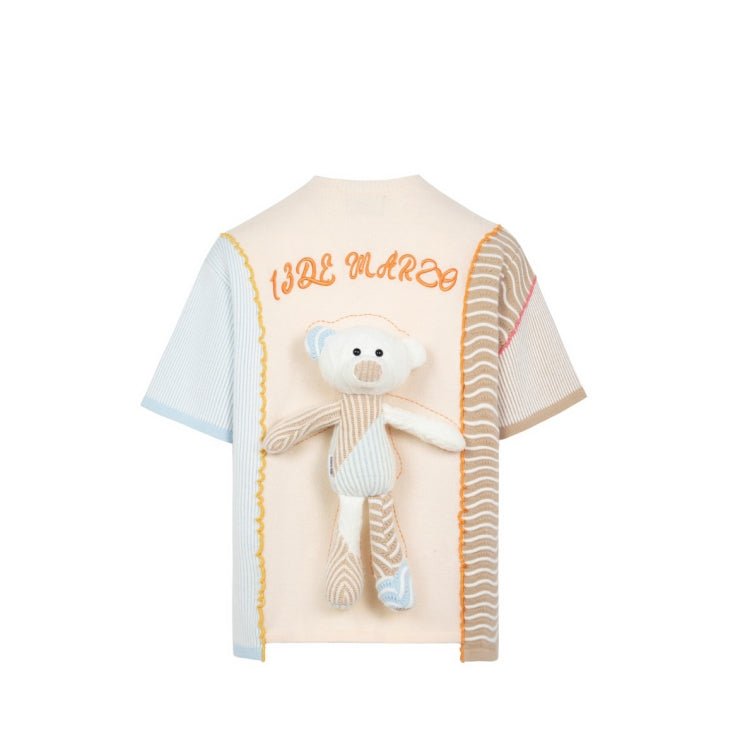 Bear Reverse Knit T-shirt Multicolor