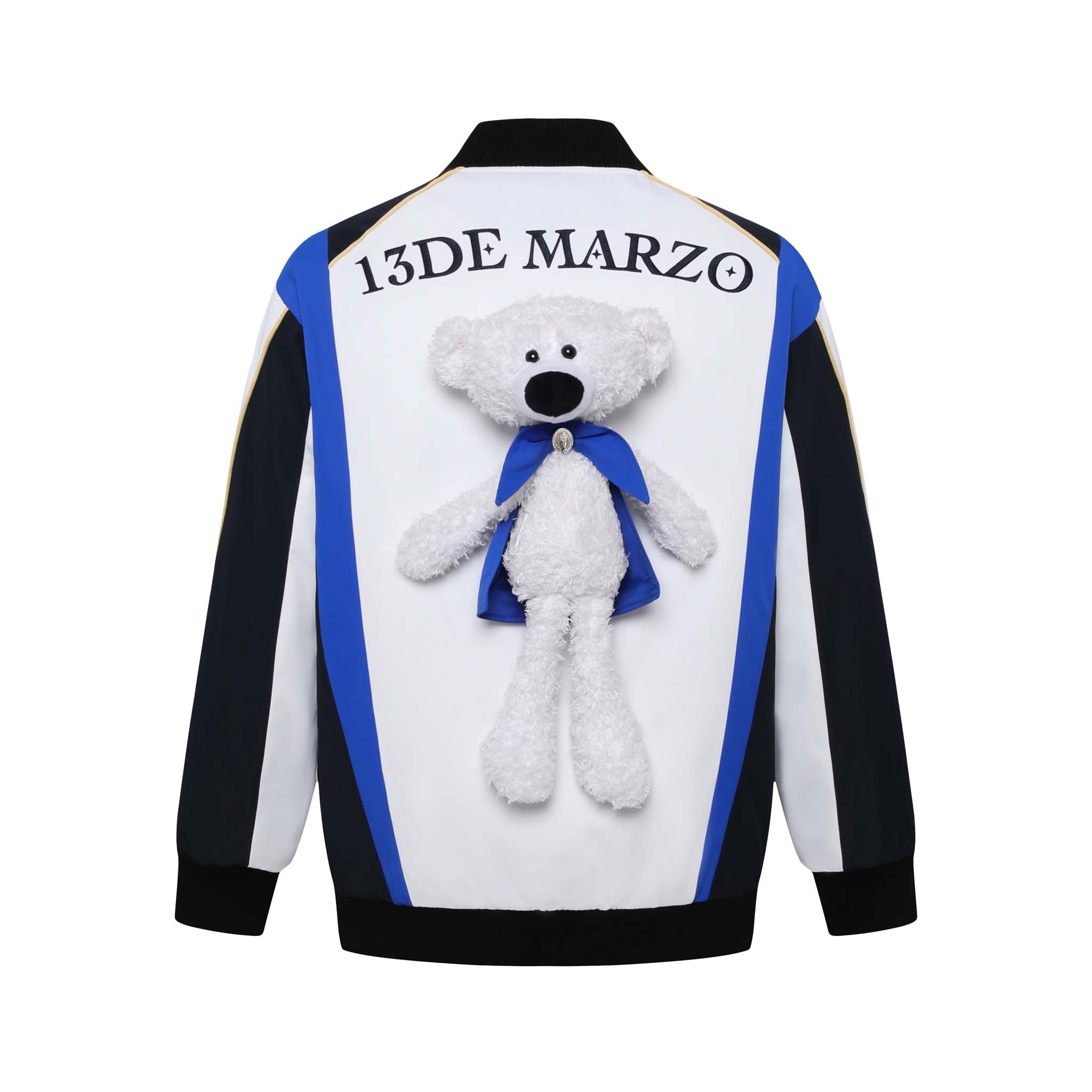 13DE MARZO x LOL Bear Spatula Cotton Jacket Black & White