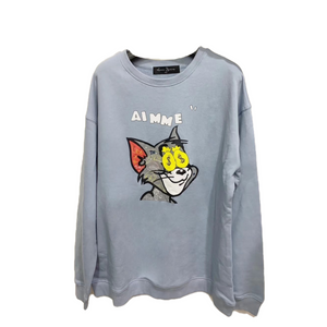 blue cat sweater