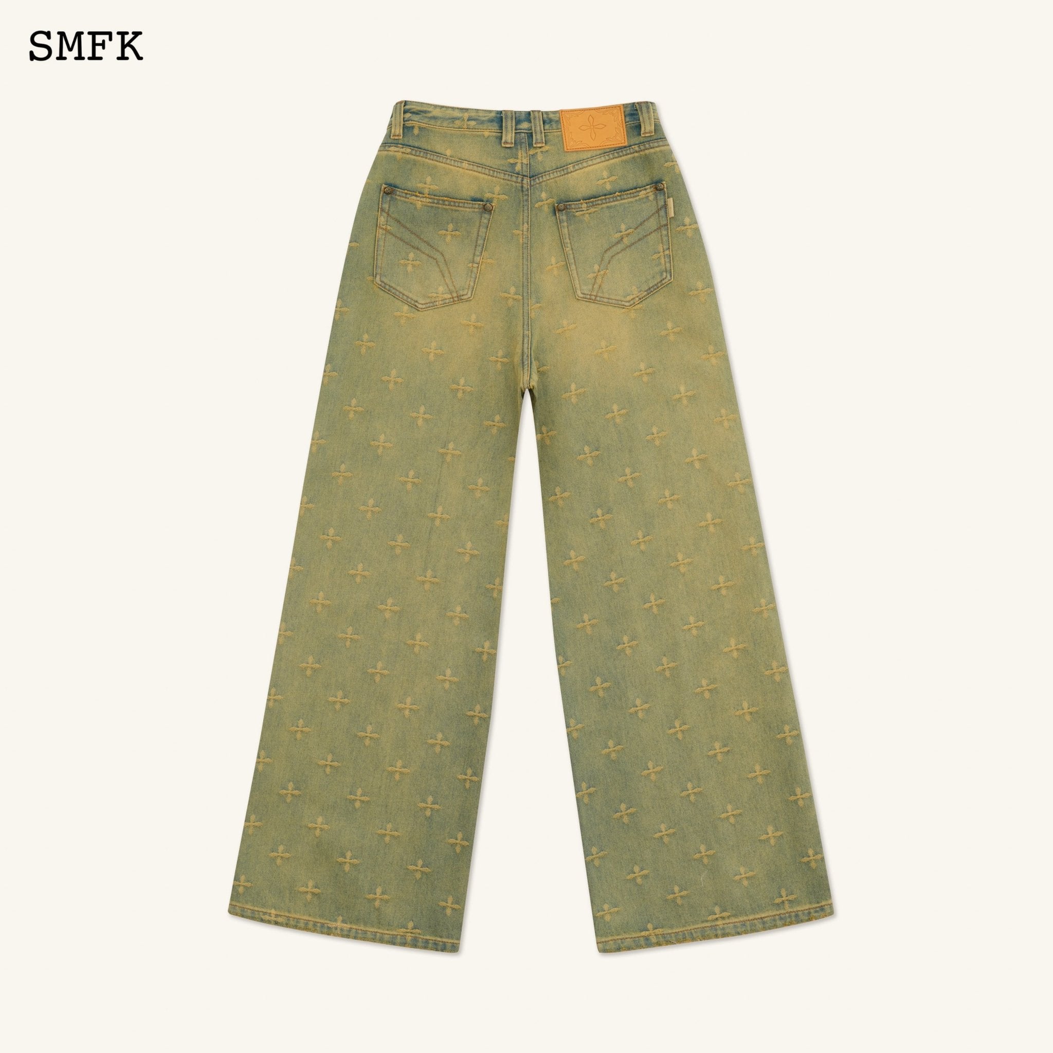 Ancient Myth Treasure Garden Wide-Leg Jeans