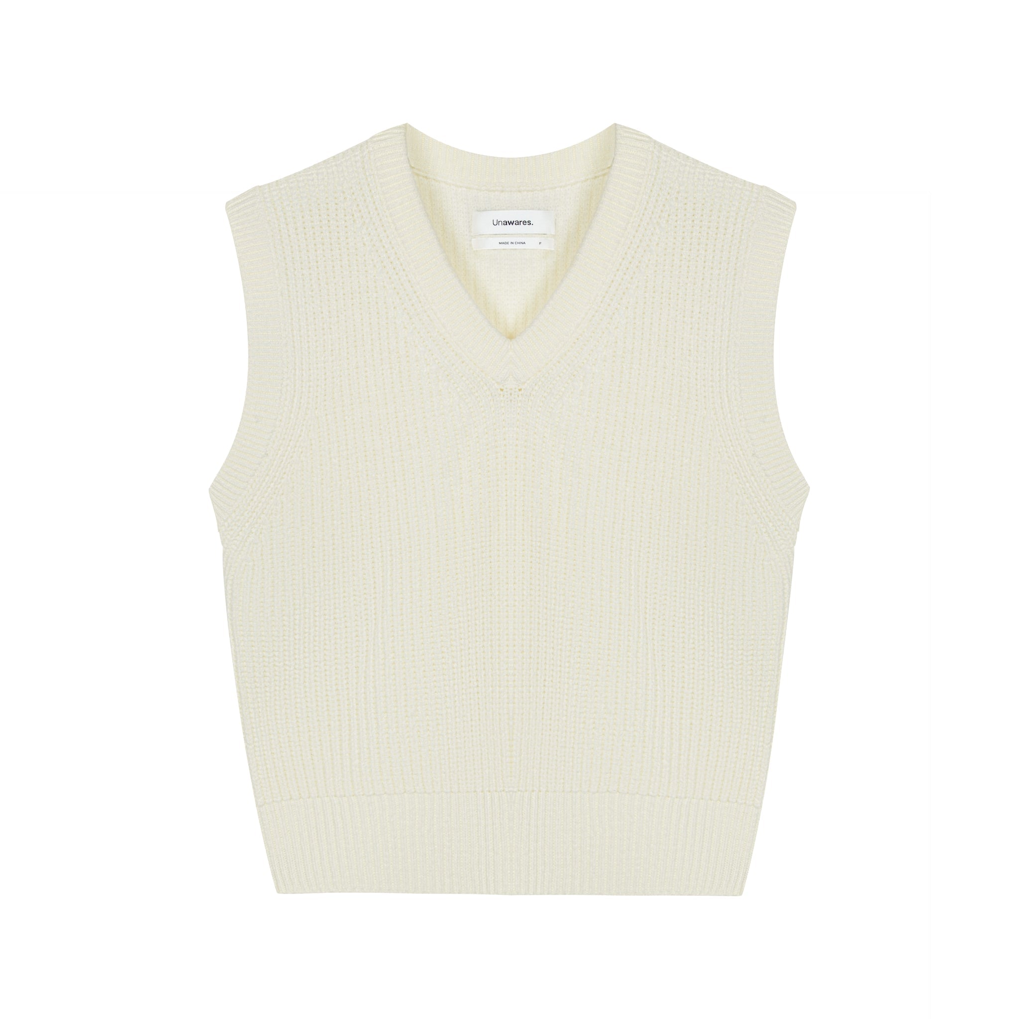 Apricot Customized Logo V-neck Sweater Vest