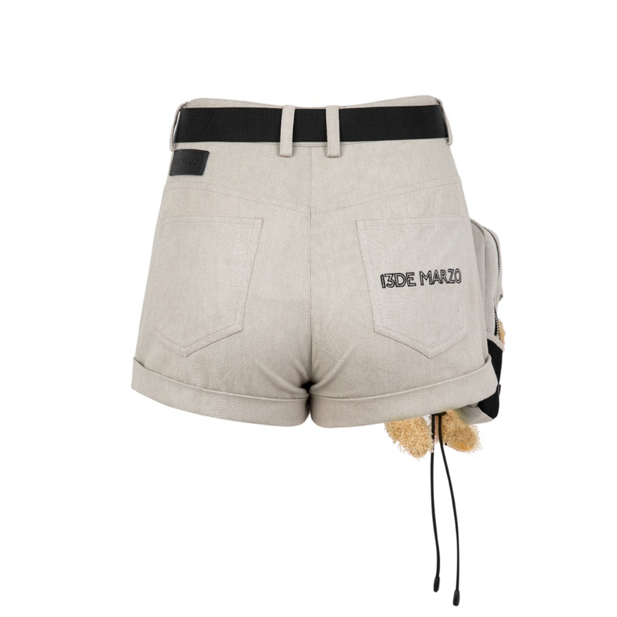 Bear Bag Functional Shorts Light Gray