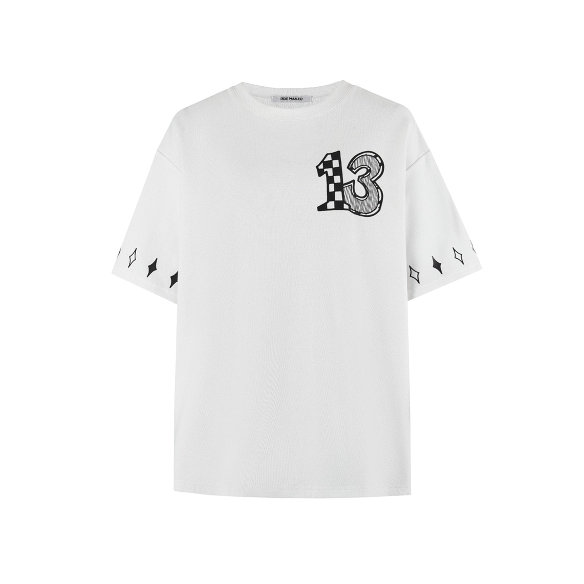 Bear Doodle T-shirt Bright White