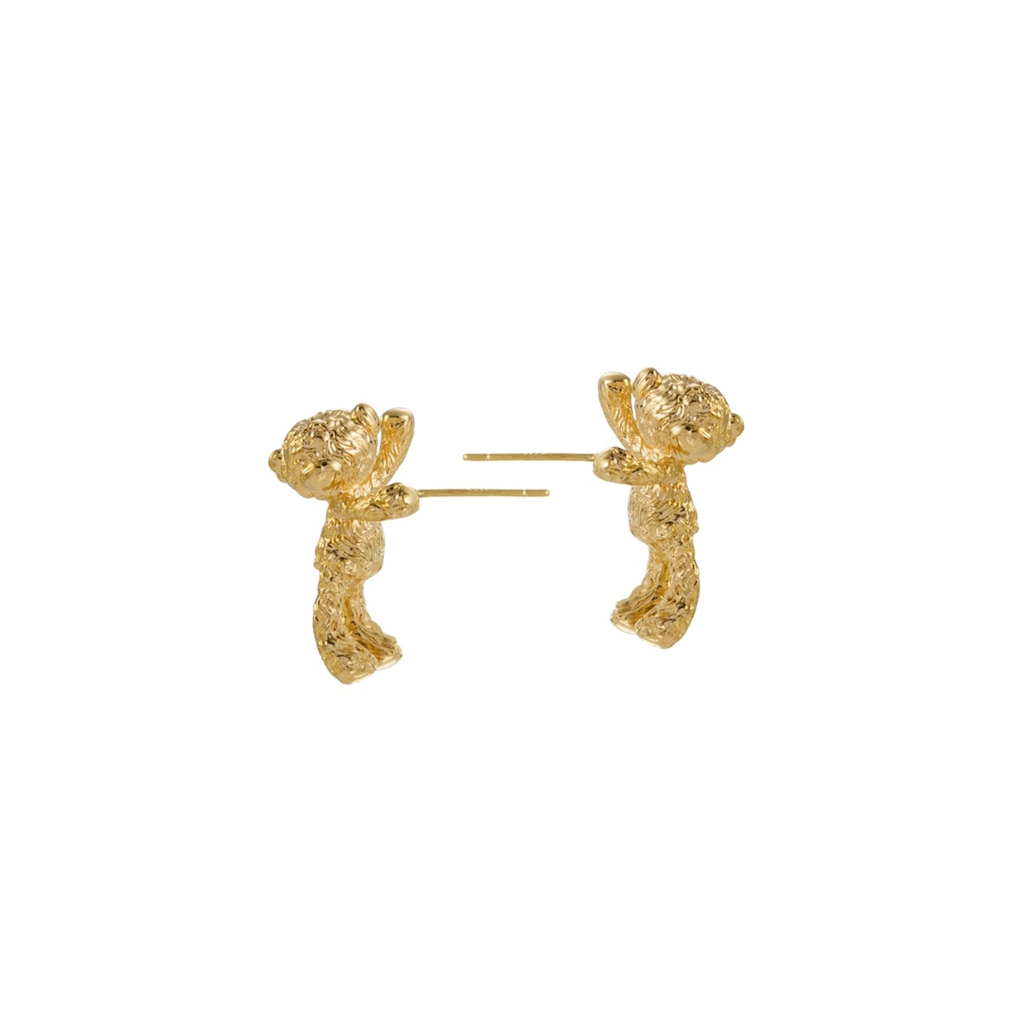 Bear Ear Studs Golden