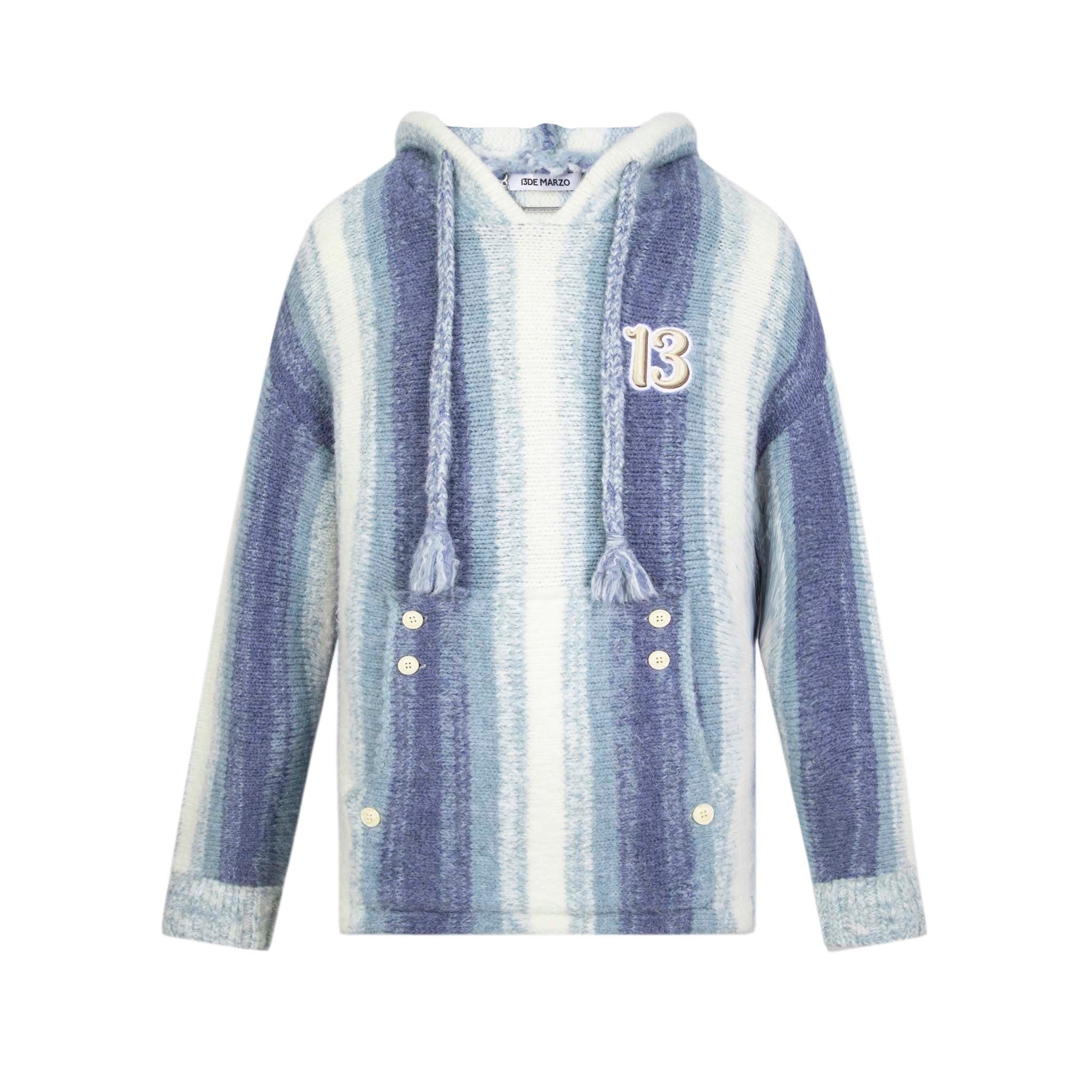 Bear Stripe Shades Sweater Bonnie Blue