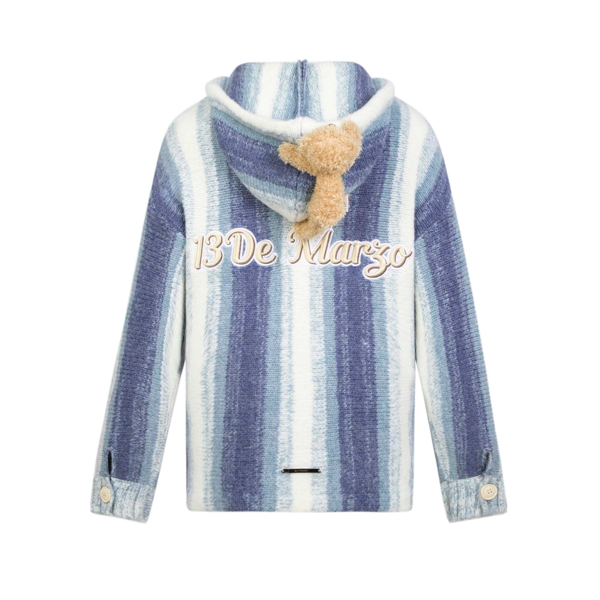 Bear Stripe Shades Sweater Bonnie Blue