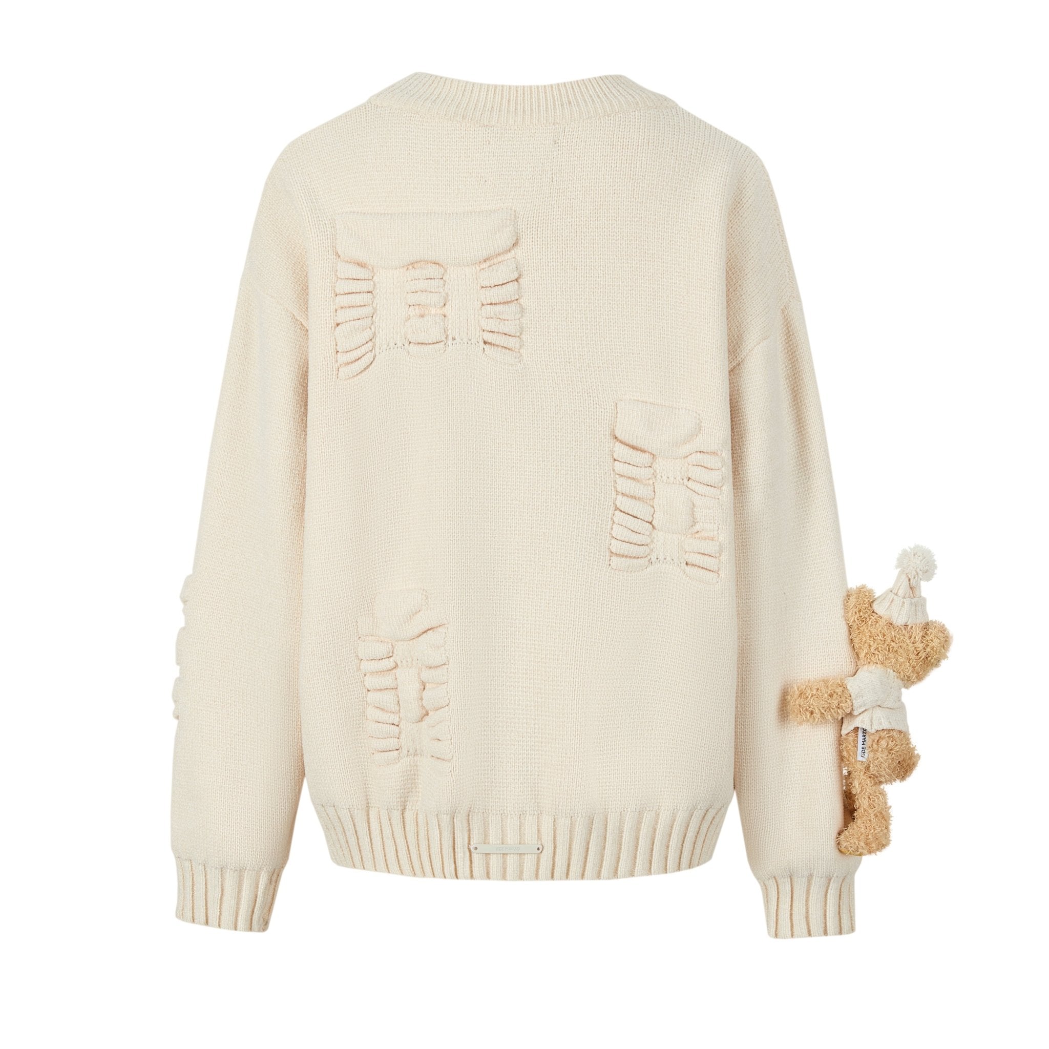 Beige Letter Cardigan