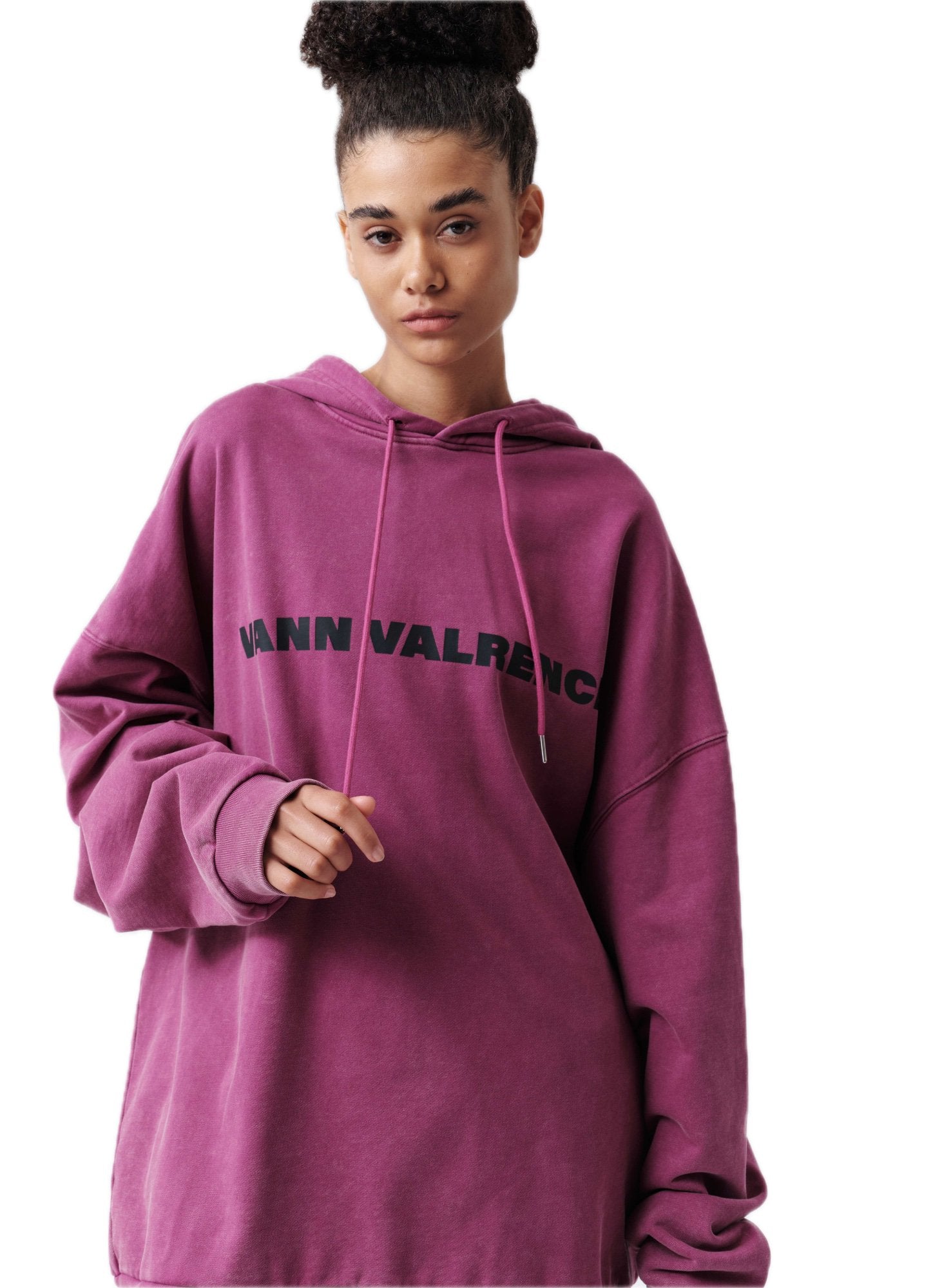 Berry Purple Logo Print Sweatshirt