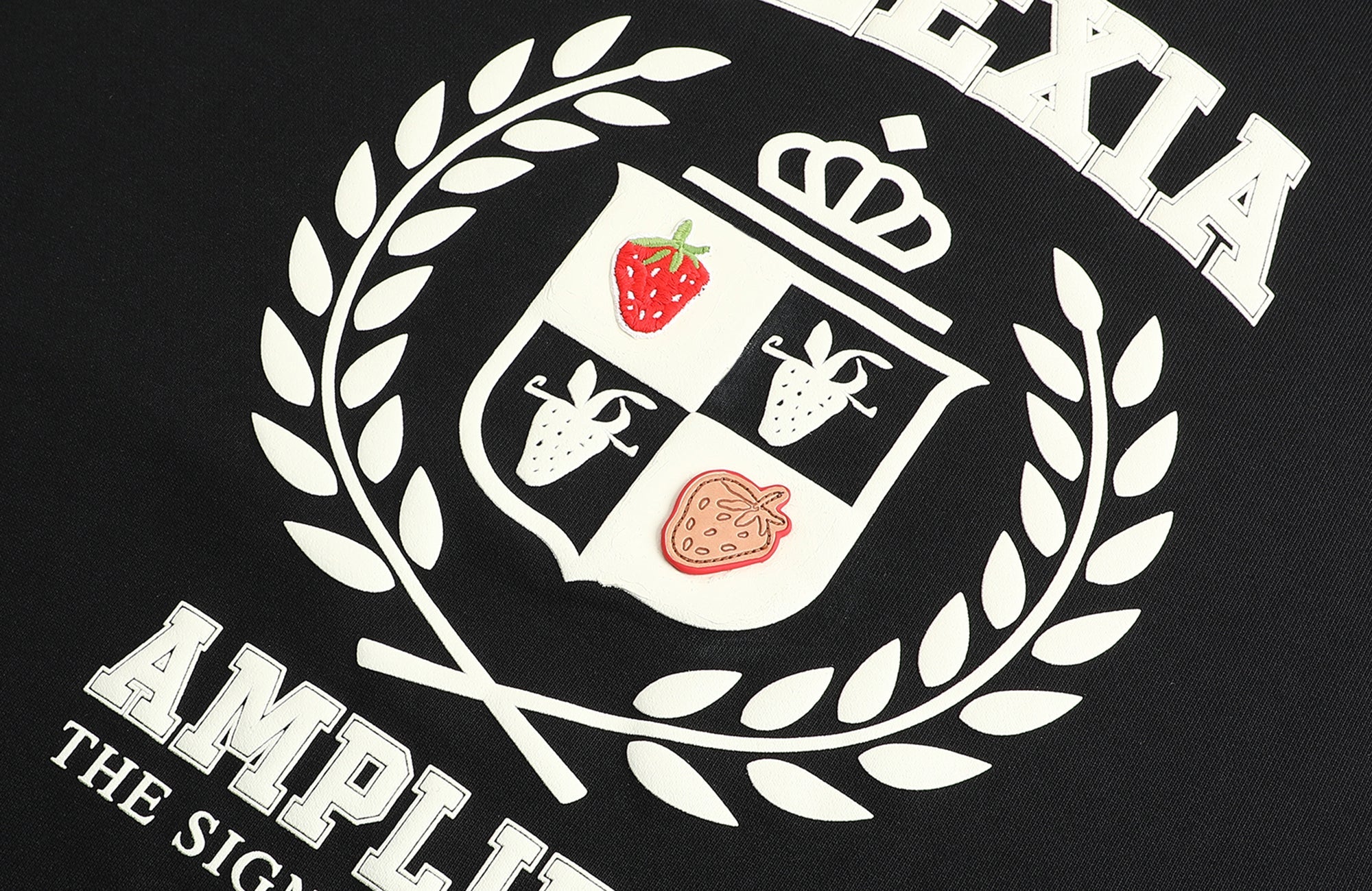 Black ALEXIA Strawberry Sweatshirt