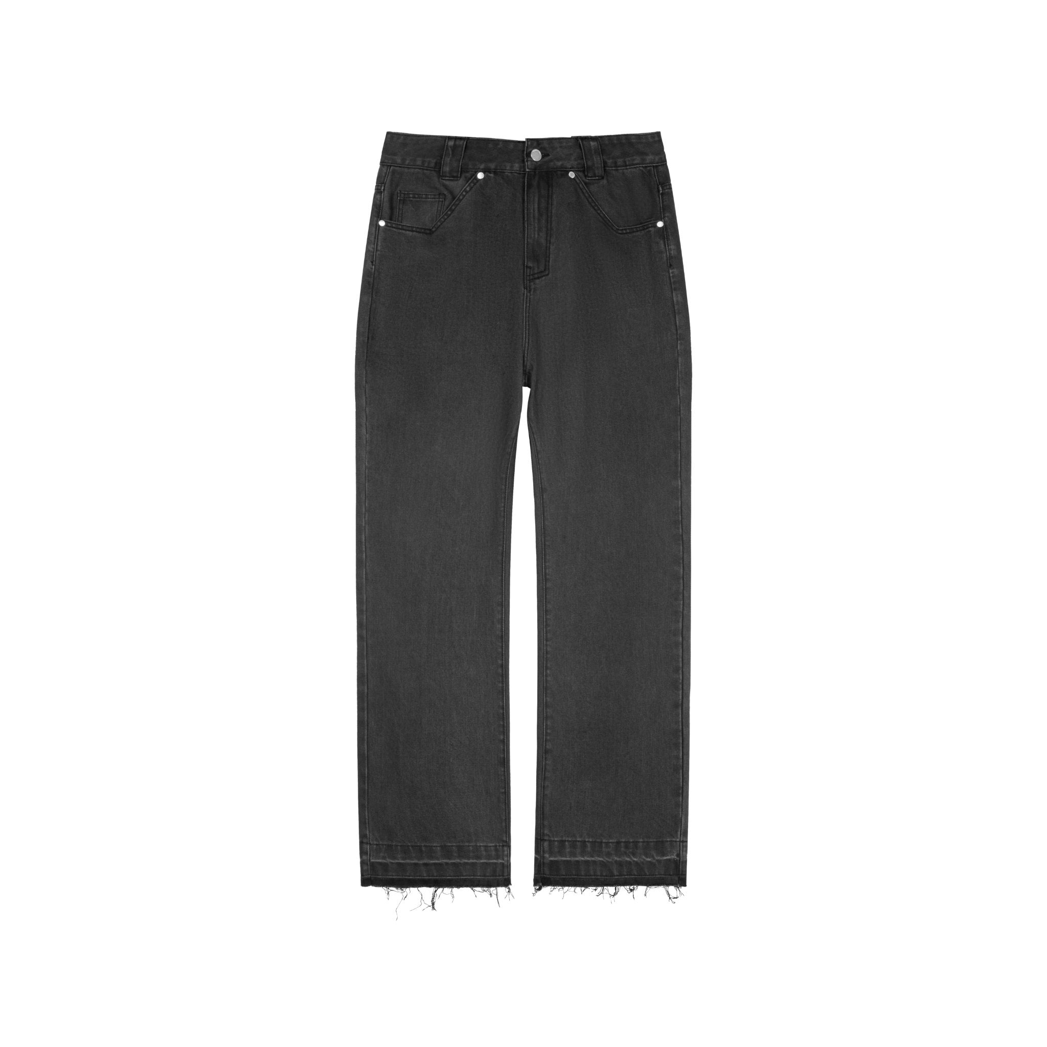 Black Alien Patch Pocket Washed Denim Jeans