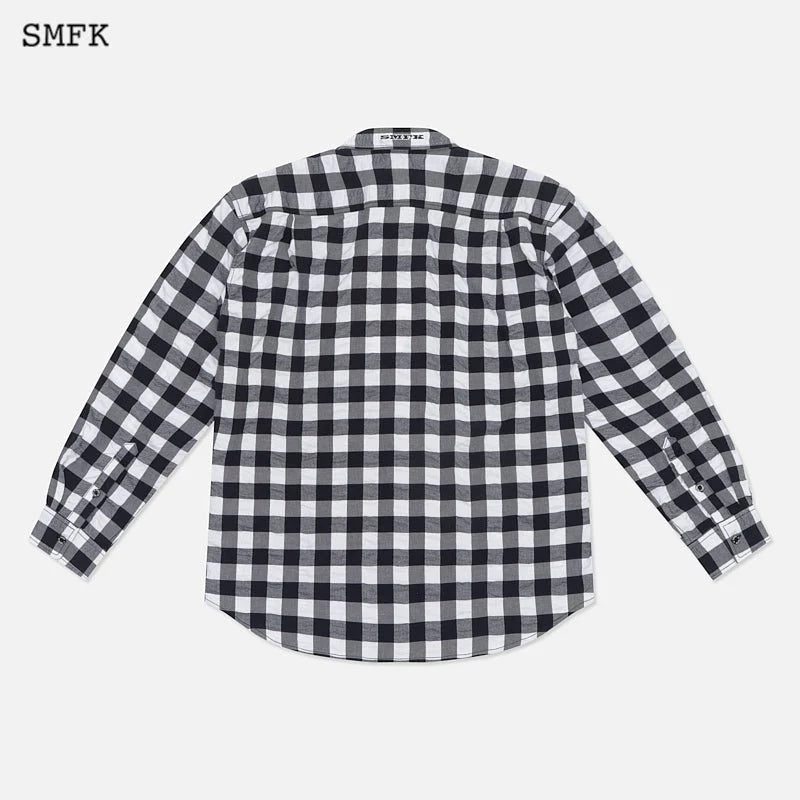 Black And White Grassland Work Shirt