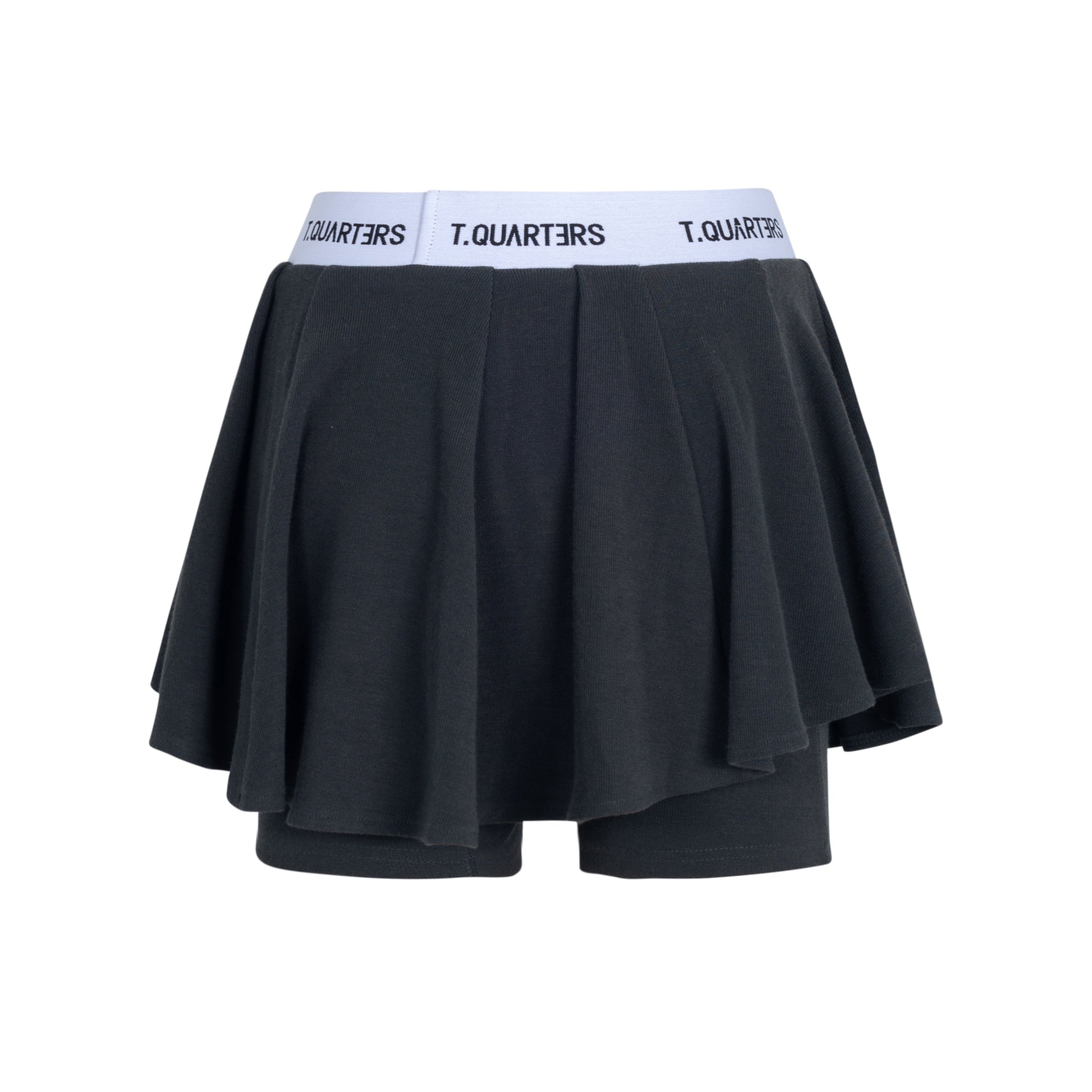 Black Ballet Style Knitted Skort