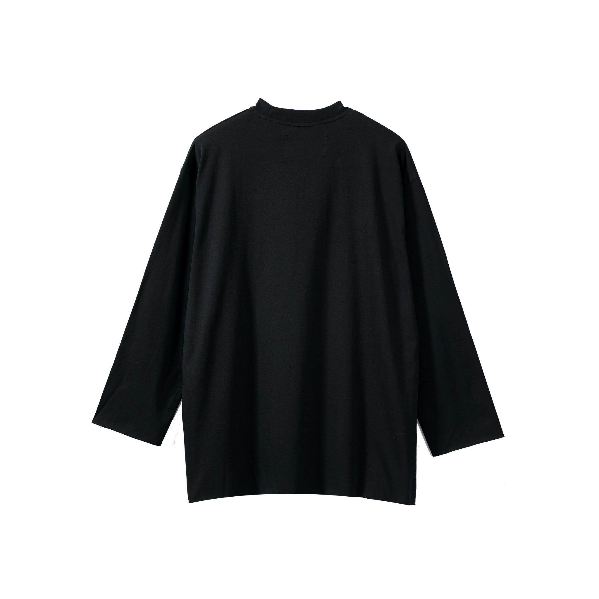 Black Basic Long-sleeved Base T-shirt