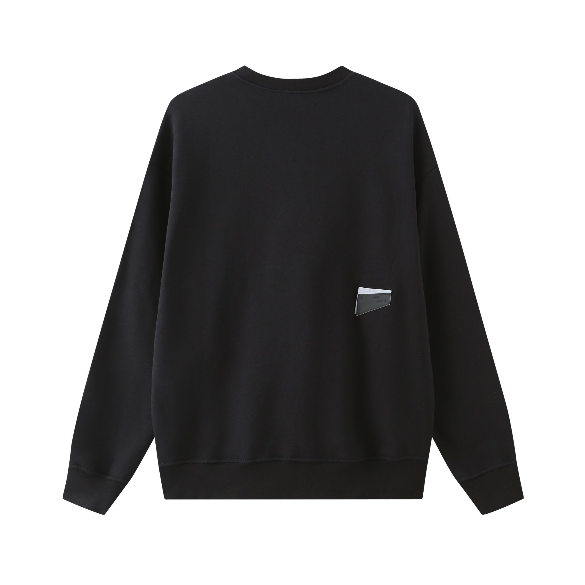 Black Concept Print Sweatshirt