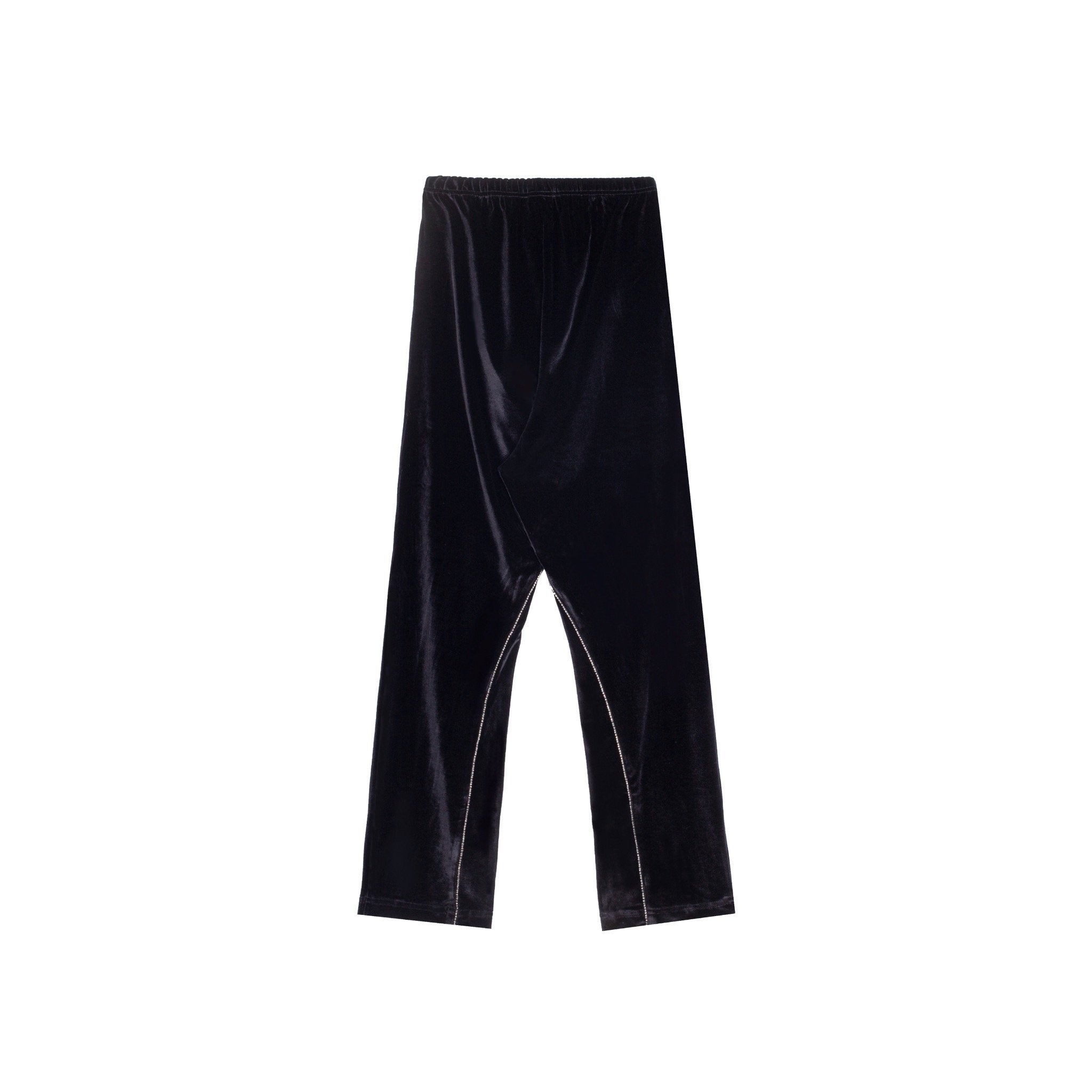 Black Diamond Strip Velvet Pants