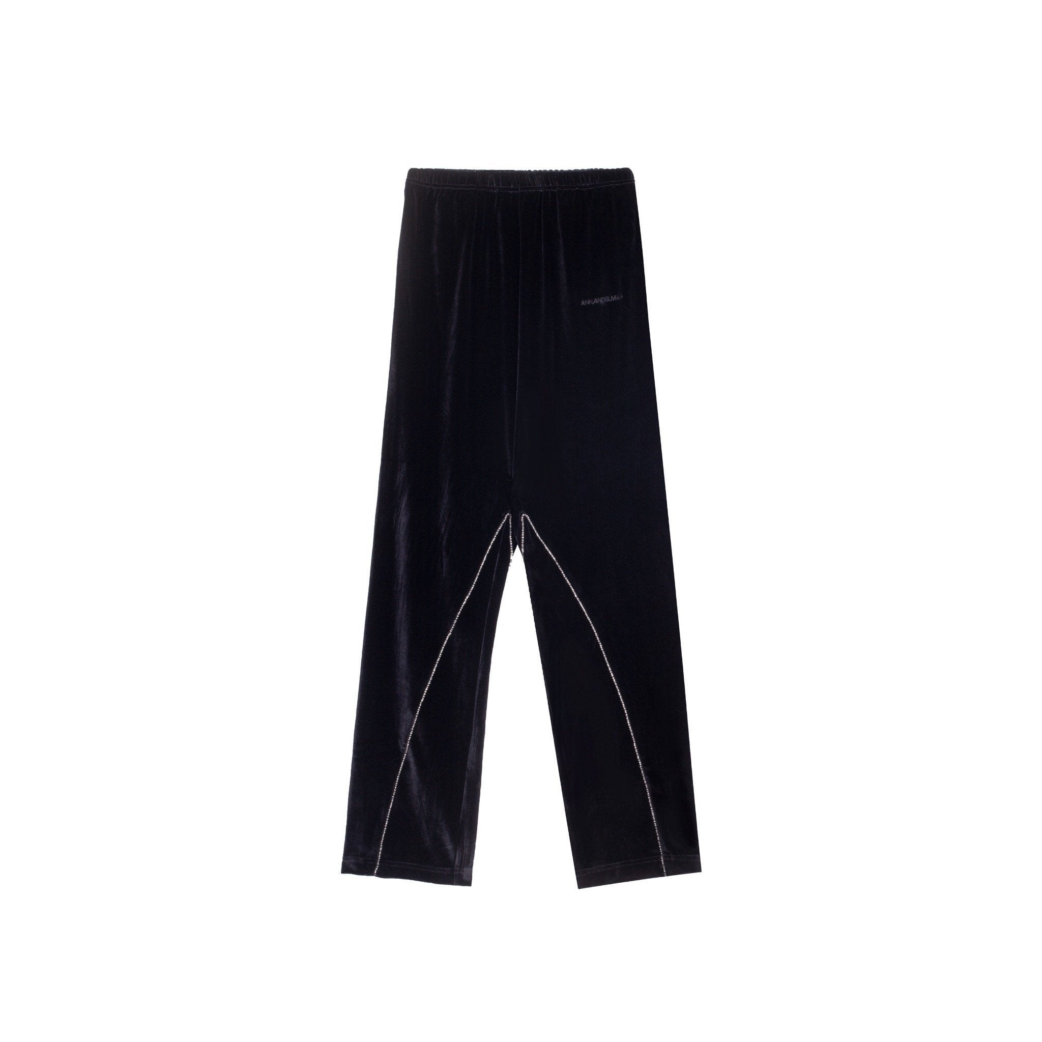 Black Diamond Strip Velvet Pants