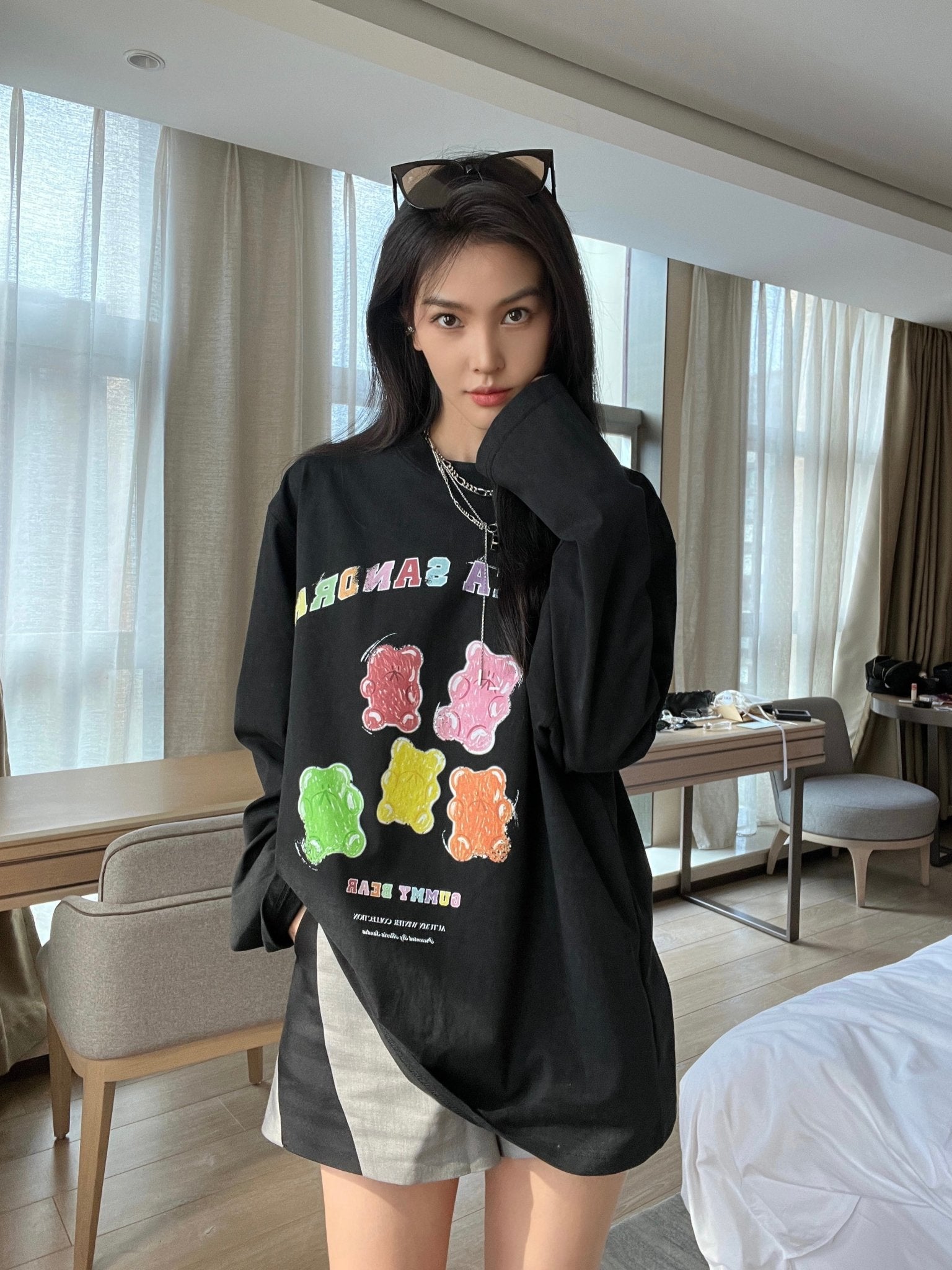 Black Gummy Bears Long Sleeve T-shirt