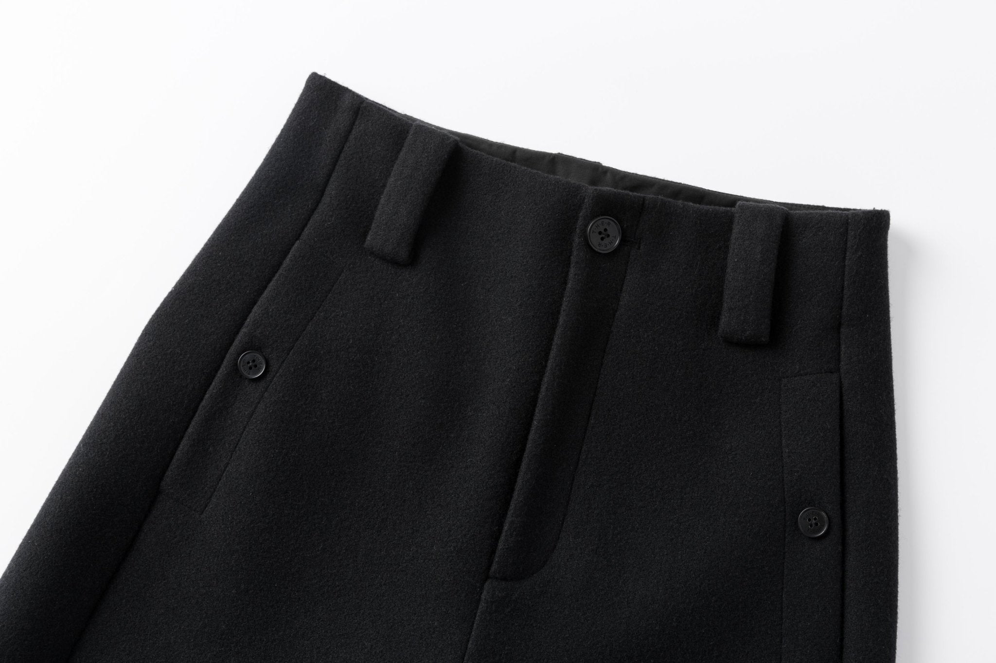 Black High Waist Tapered Trousers