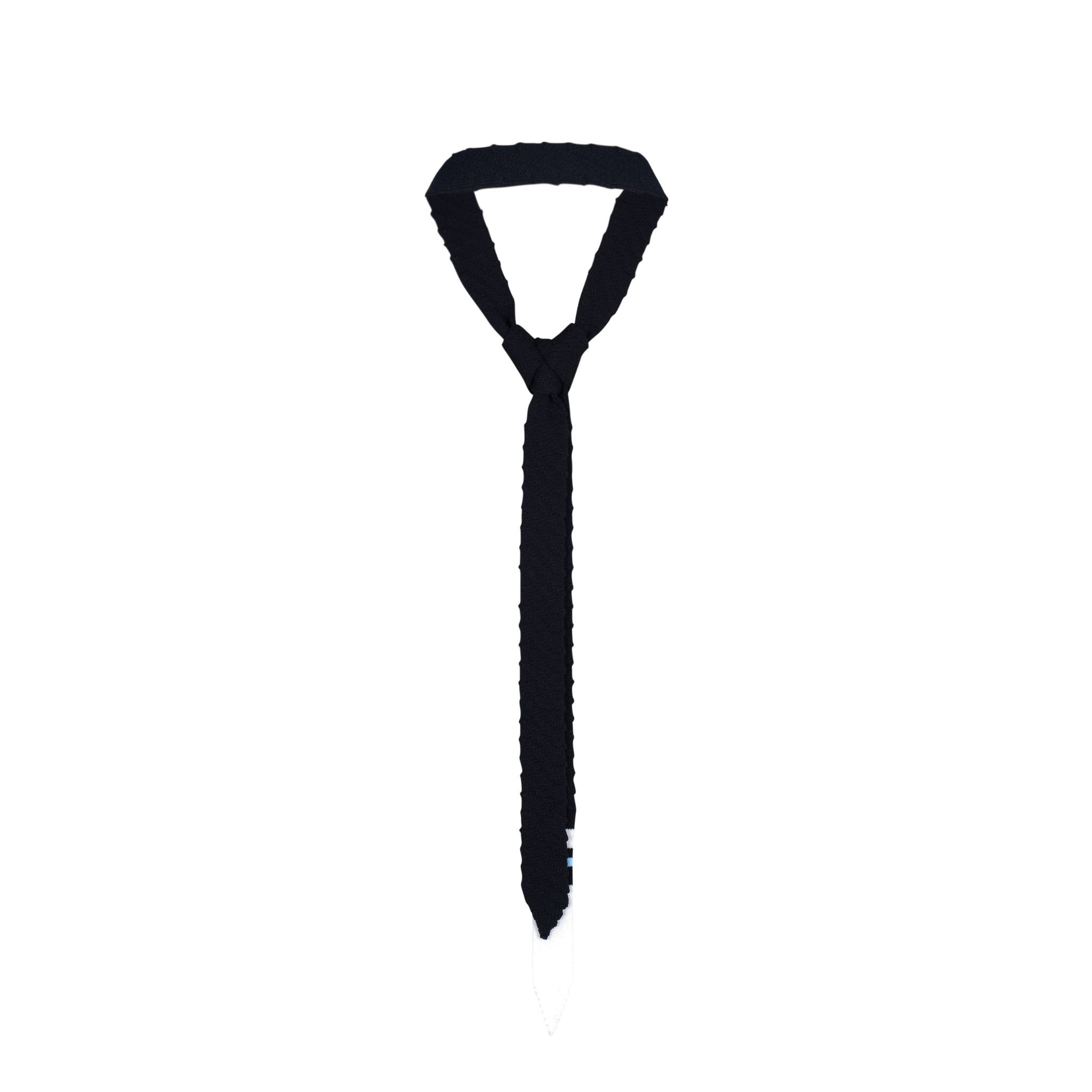 Black Knitted Neck Tie