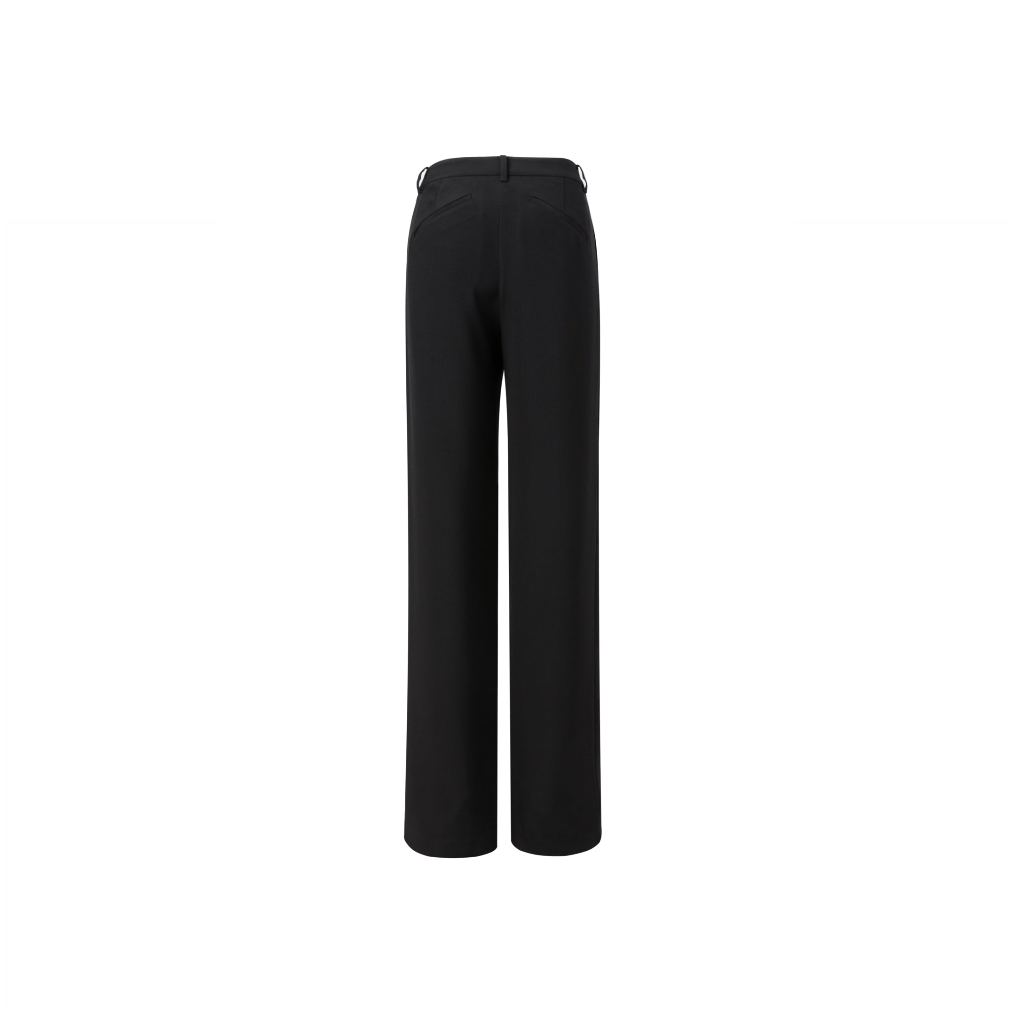 Black Low-rise Tailored Trousers