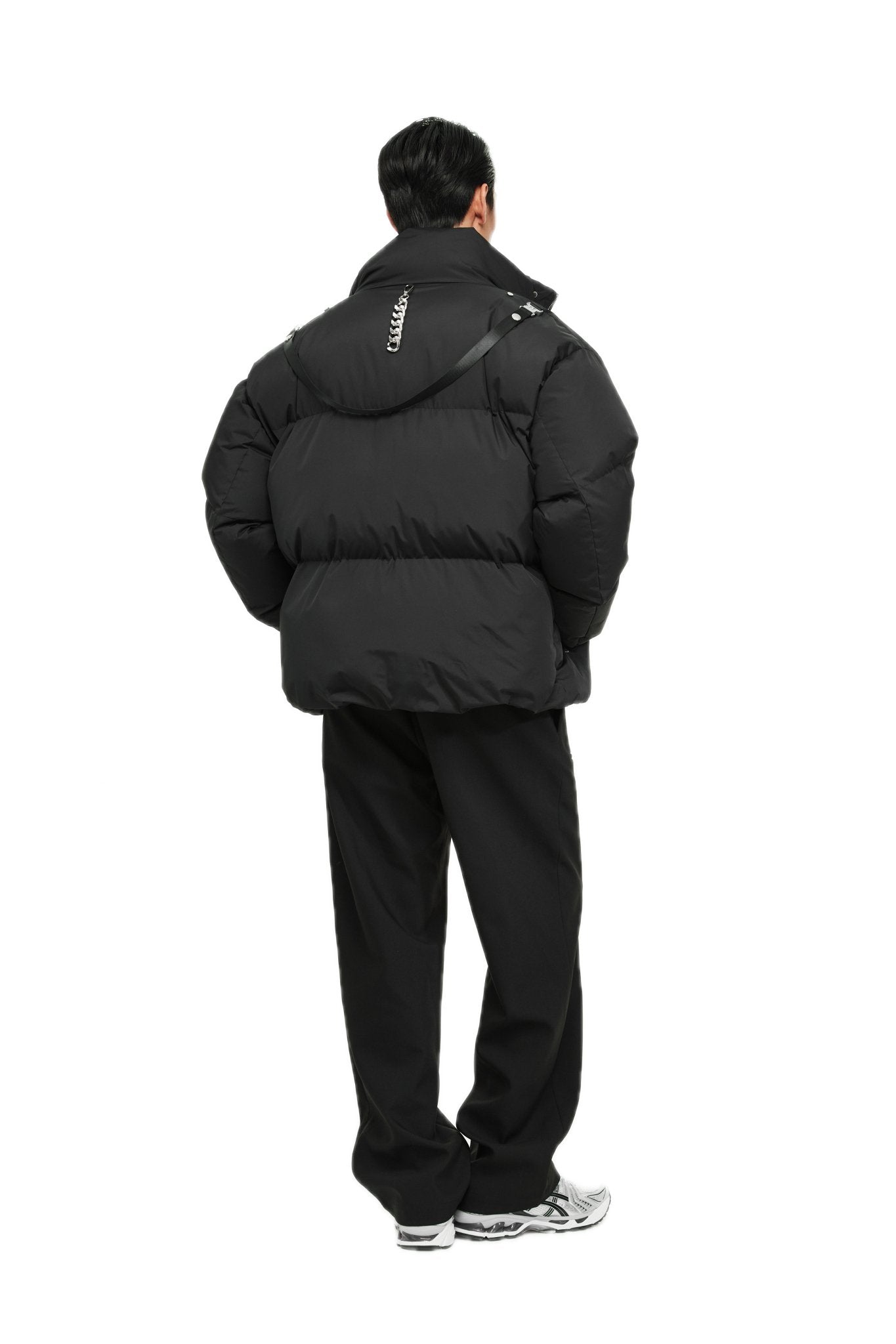 Black Packable Portable Down Jacket